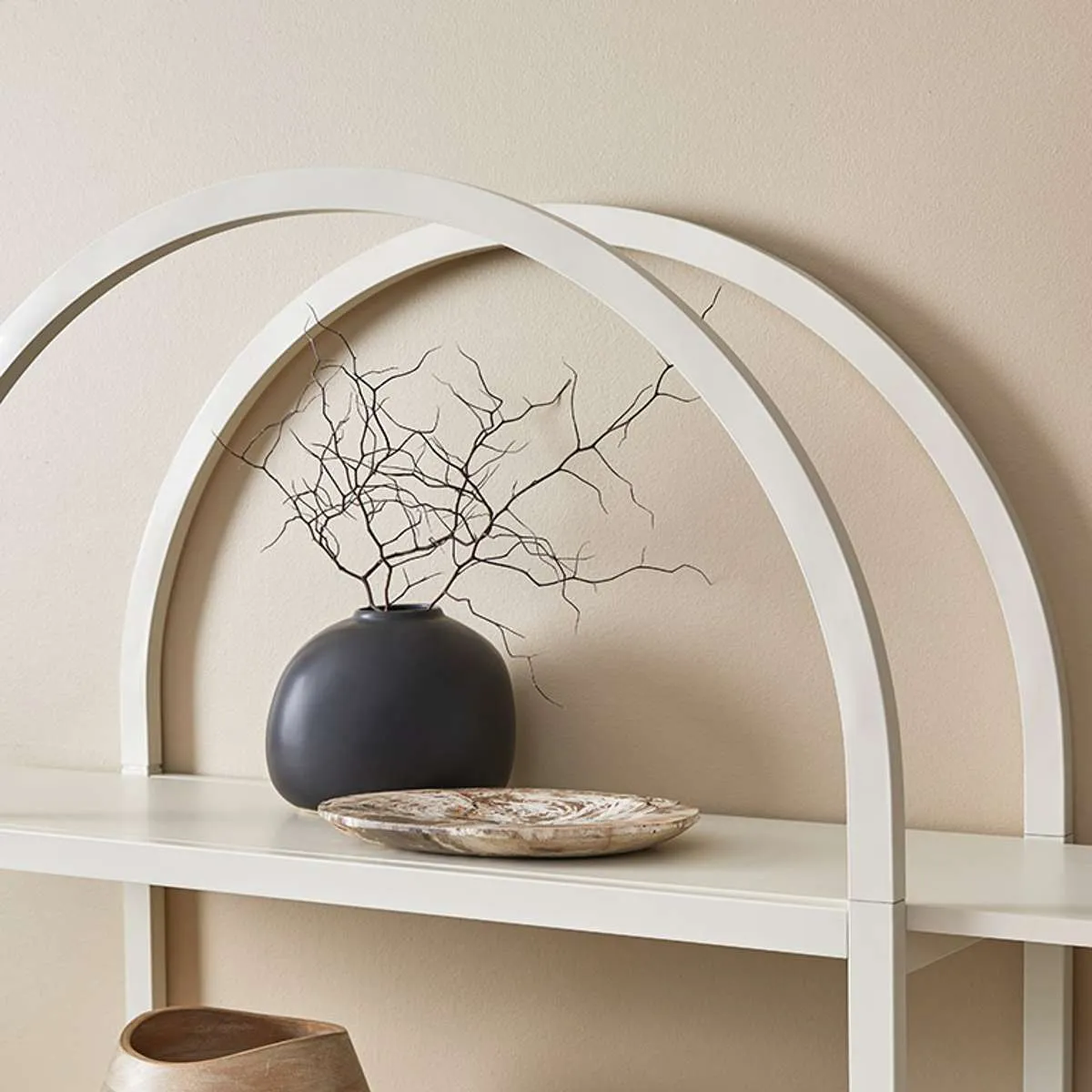 Alfie Arched Shelves - Beige Mocka