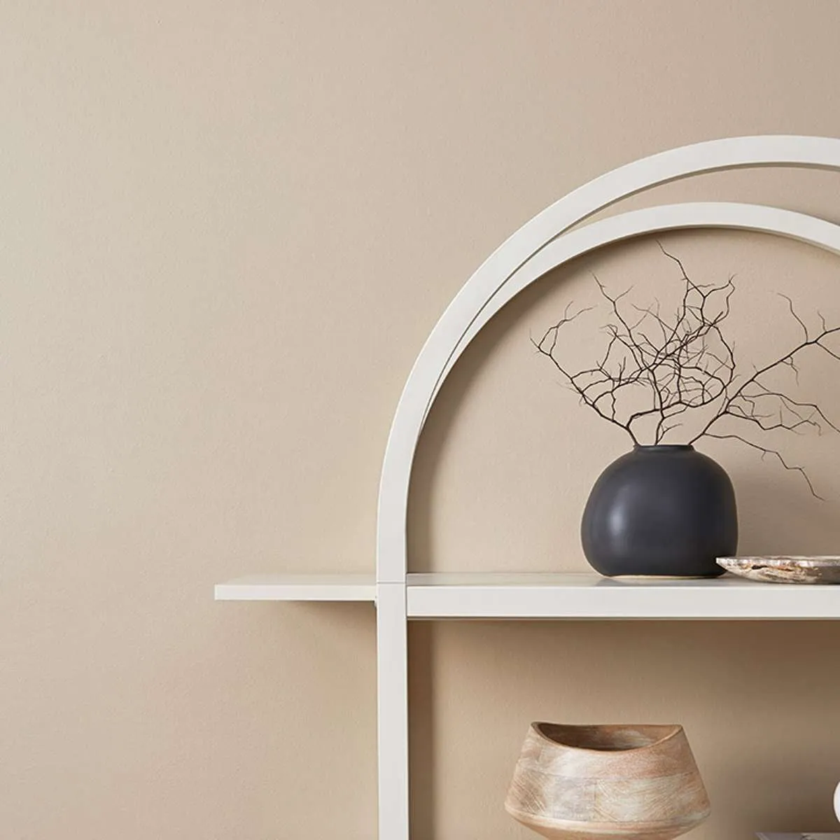 Alfie Arched Shelves - Beige Mocka