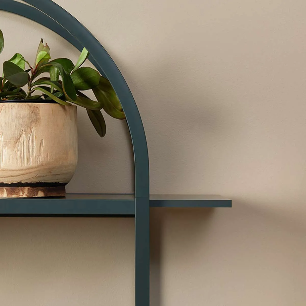 Alfie Arched Shelves - Green Mocka