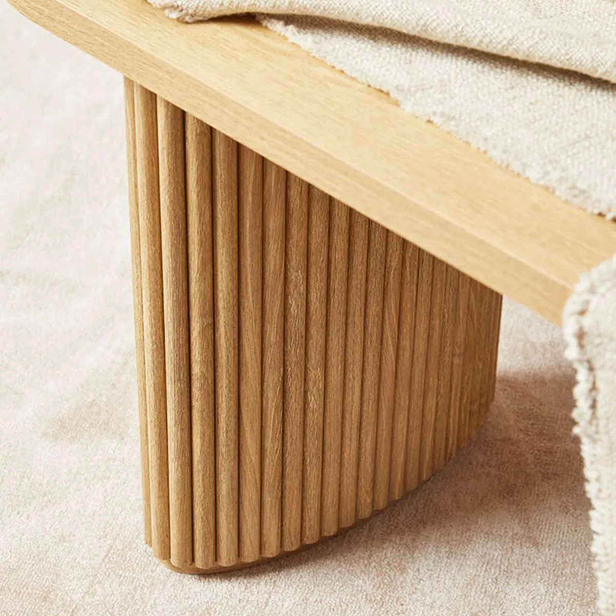 Amara Bench Seat - Natural Mocka