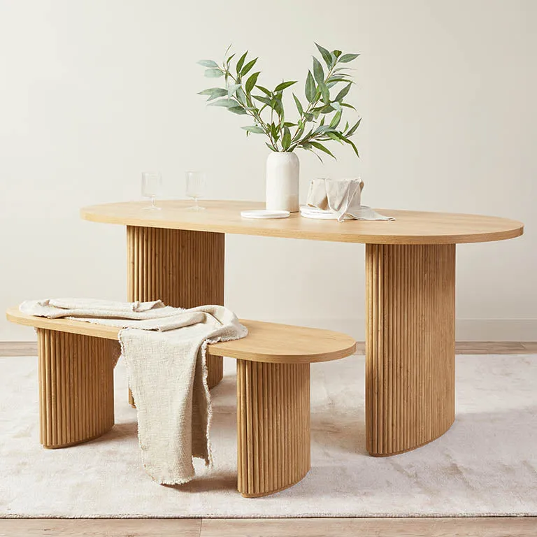 Amara Bench Seat - Natural Mocka