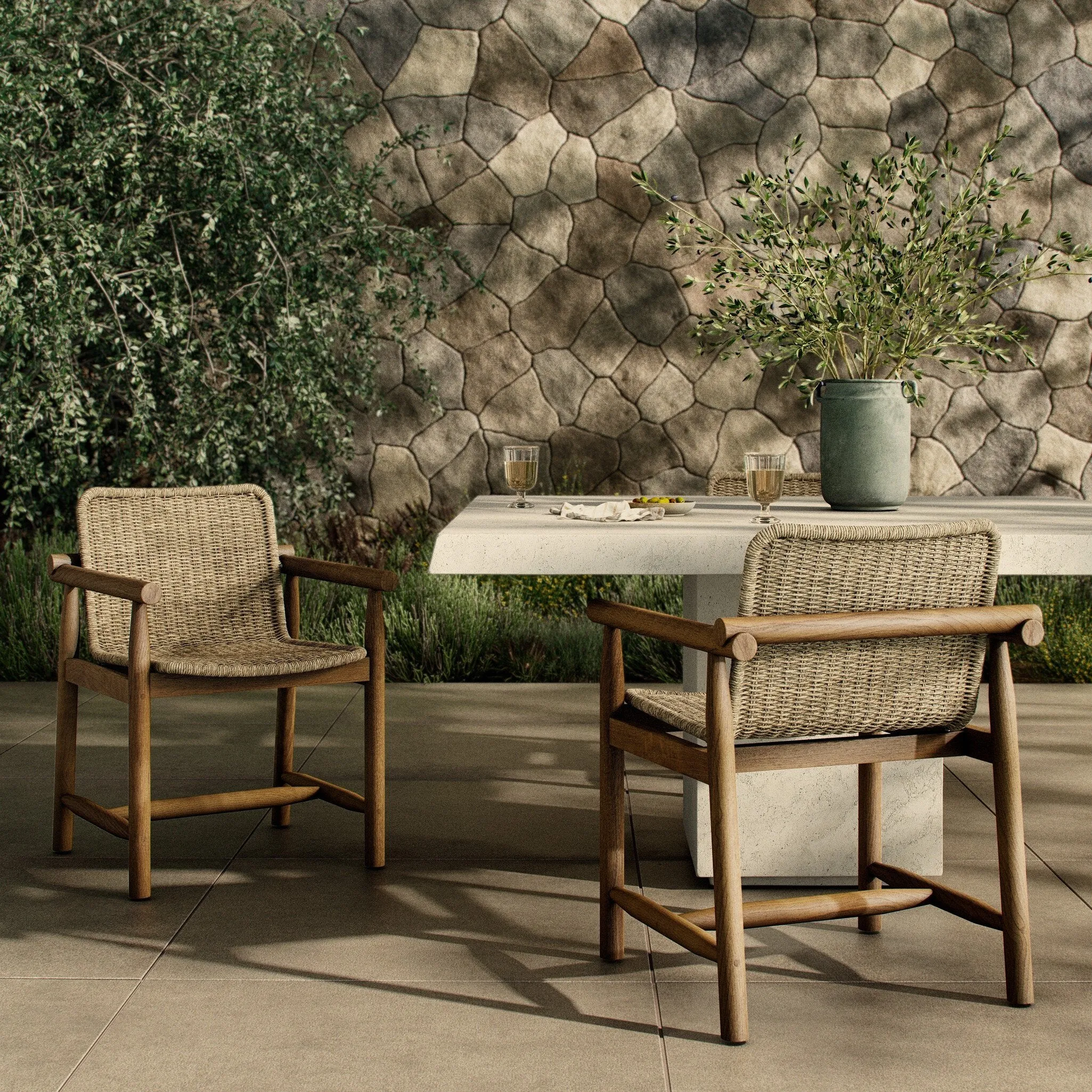 Amber Lewis x Four Hands Dume Outdoor Dining Armchair