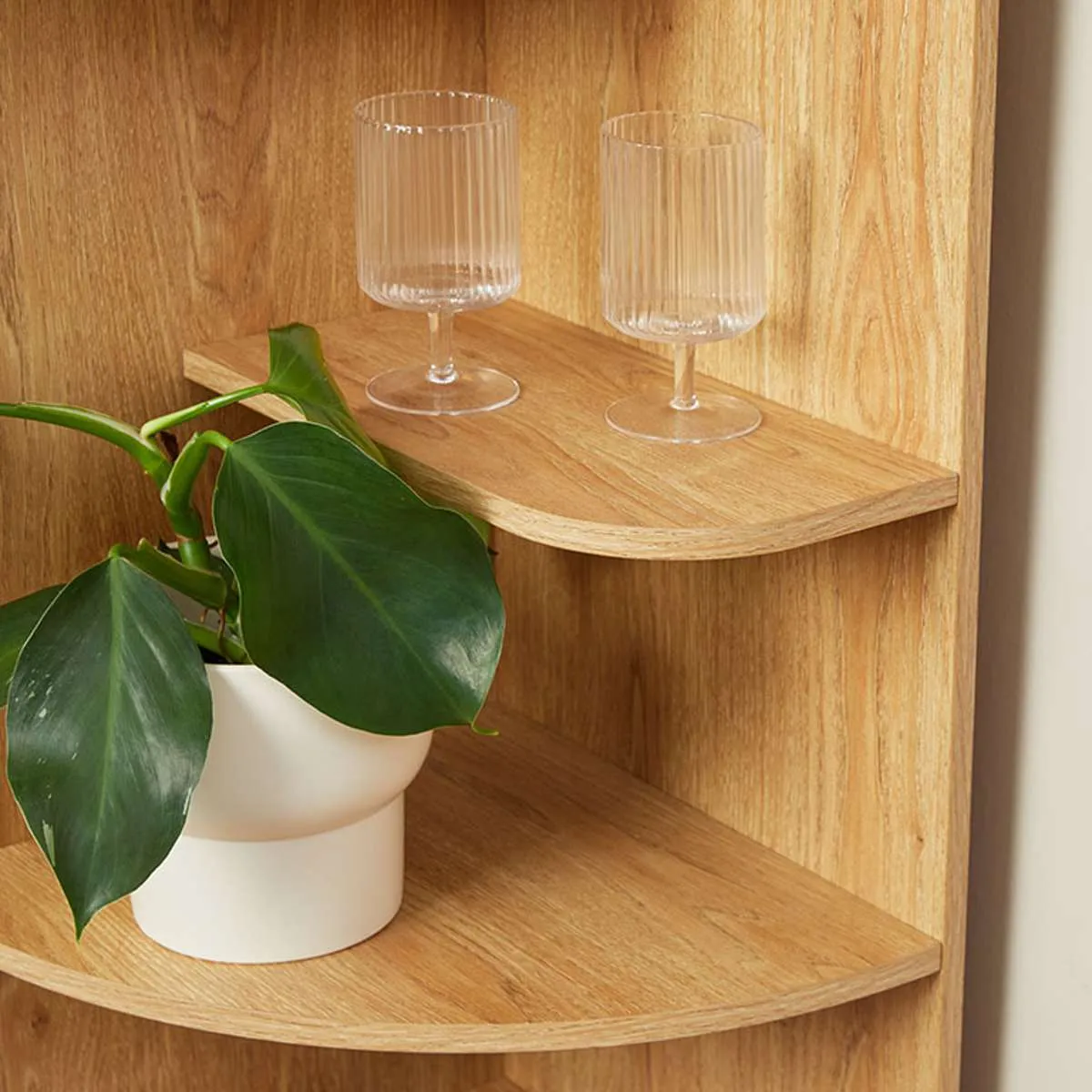 Arched Corner Shelves Mocka