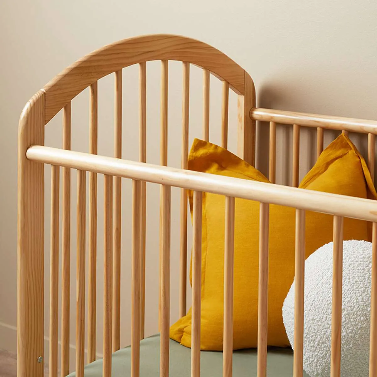 Archie Cot - Natural Mocka