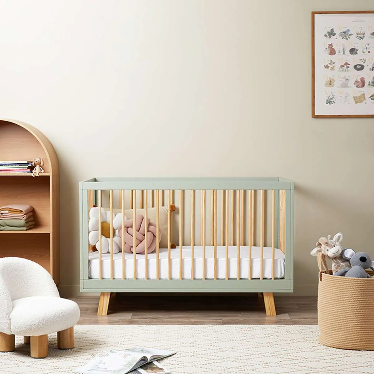 Aspen Sage Six Piece Nursery Set Mocka