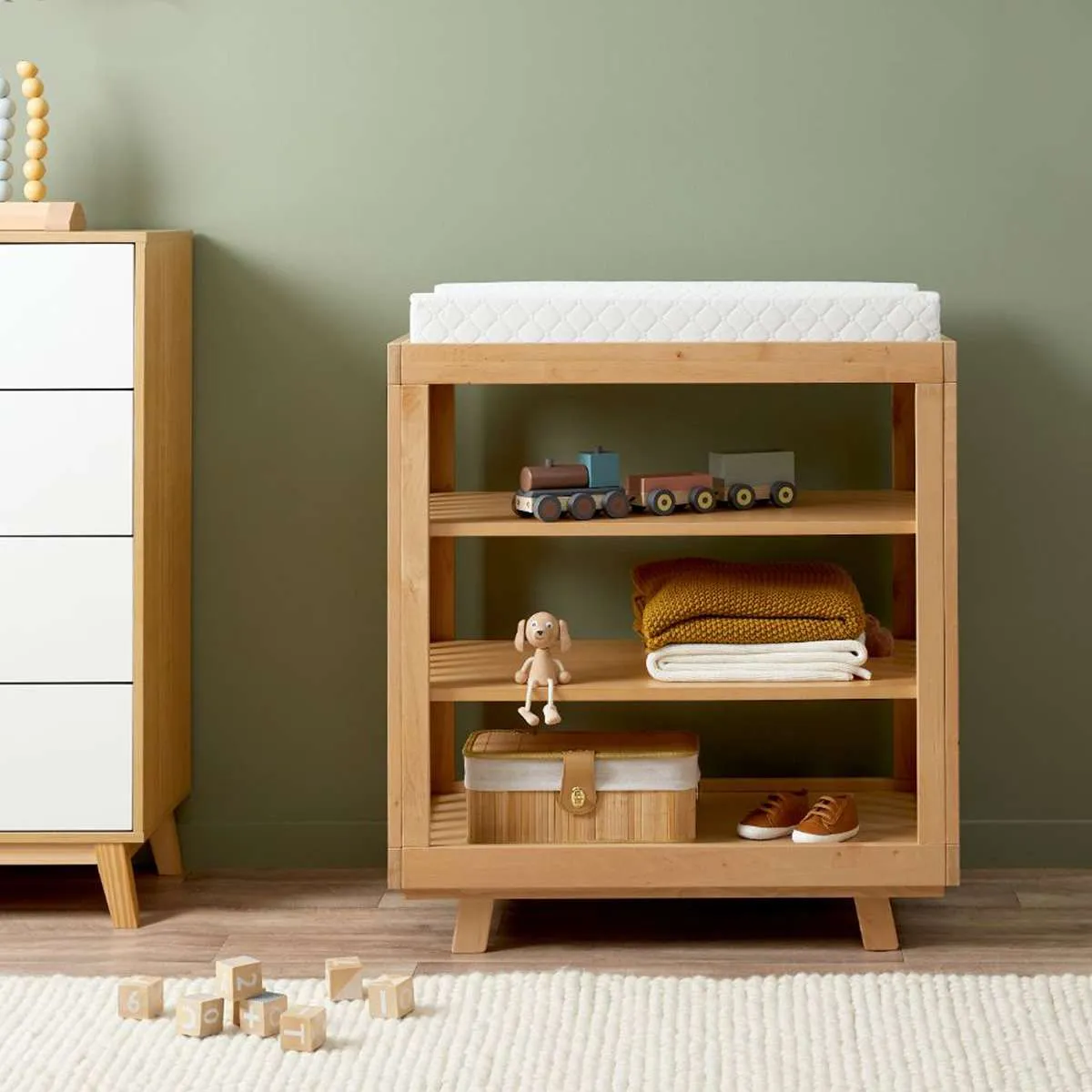 Aspen Sage Six Piece Nursery Set Mocka