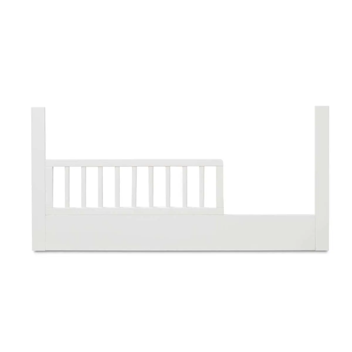 Aspiring Cot Toddler Bed Half Frame - White Mocka