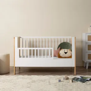 Aspiring Cot Toddler Bed Half Frame - White Mocka