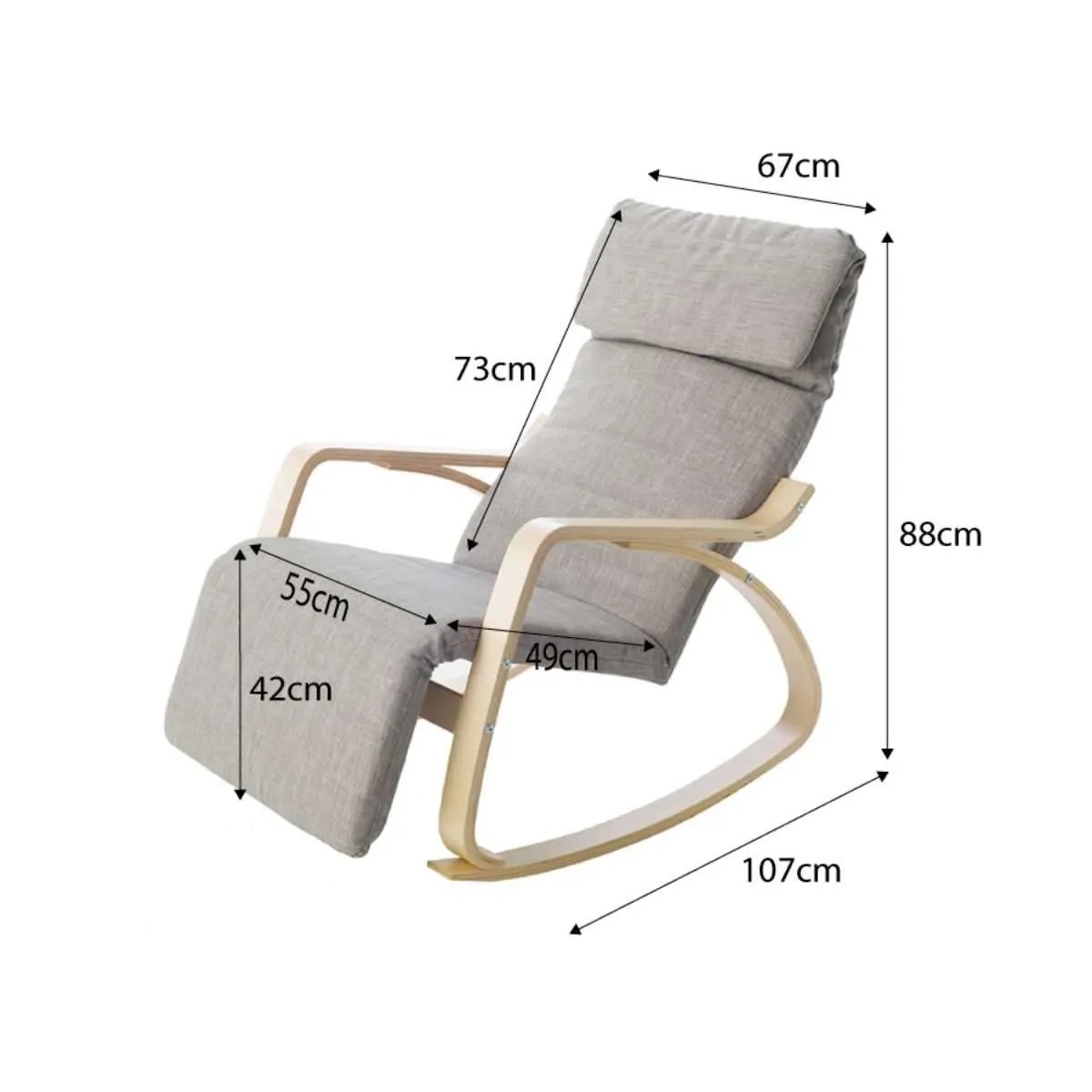 Asta Recline - Grey Mocka