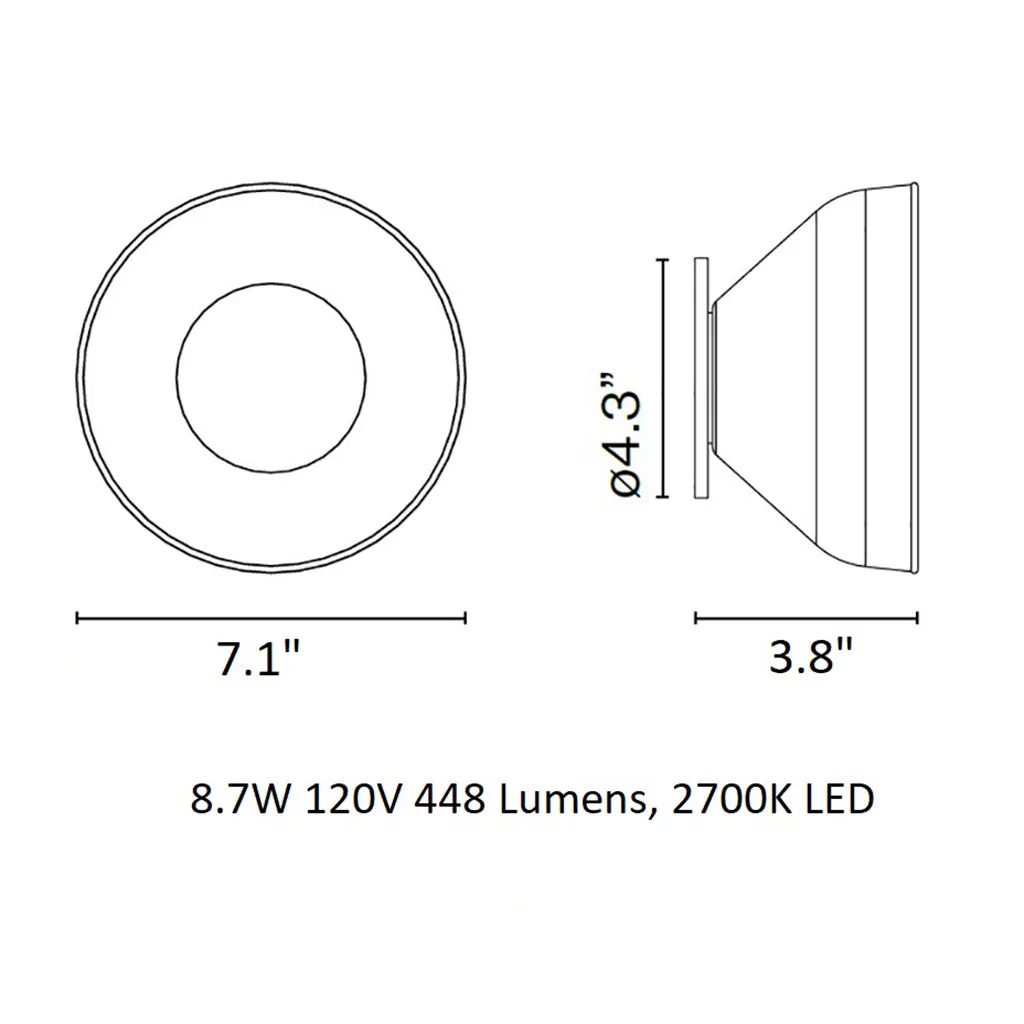 Aura LED Wall Light