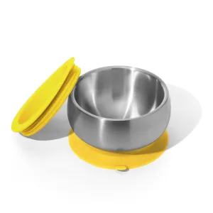 Avanchy Stainless Steel Suction Baby Bowl Lid Yellow