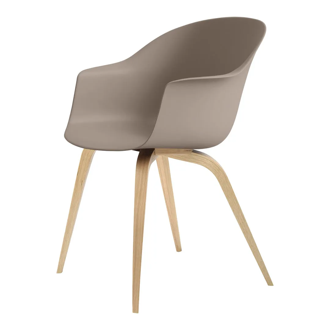 Bat Dining Armchair - Wood Base