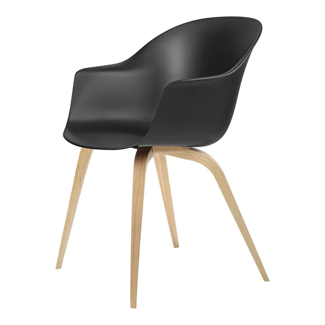 Bat Dining Armchair - Wood Base