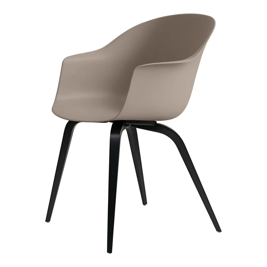 Bat Dining Armchair - Wood Base