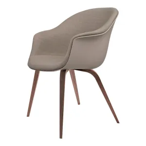 Bat Dining Chair - Front Upholstered - American Walnut Base