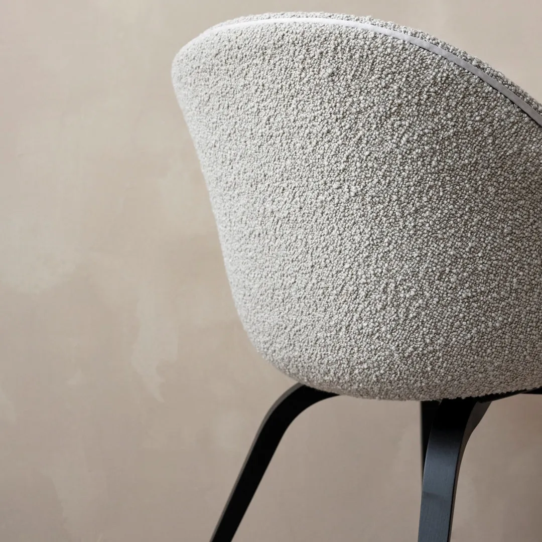 Bat Dining Chair - Wood Base - Fully Upholstered