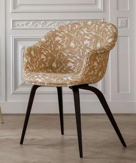 Bat Dining Chair - Wood Base - Fully Upholstered