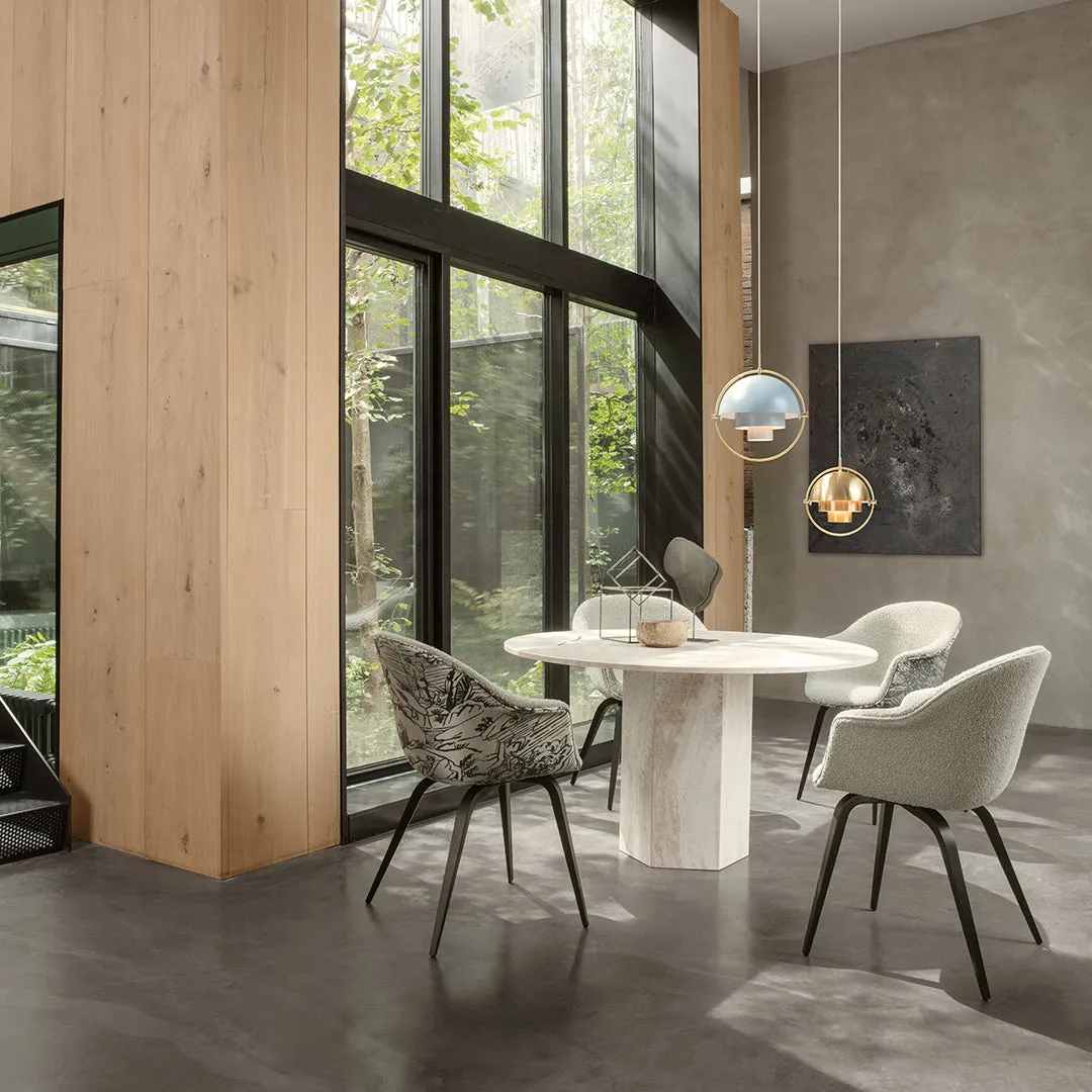 Bat Dining Chair - Wood Base - Fully Upholstered
