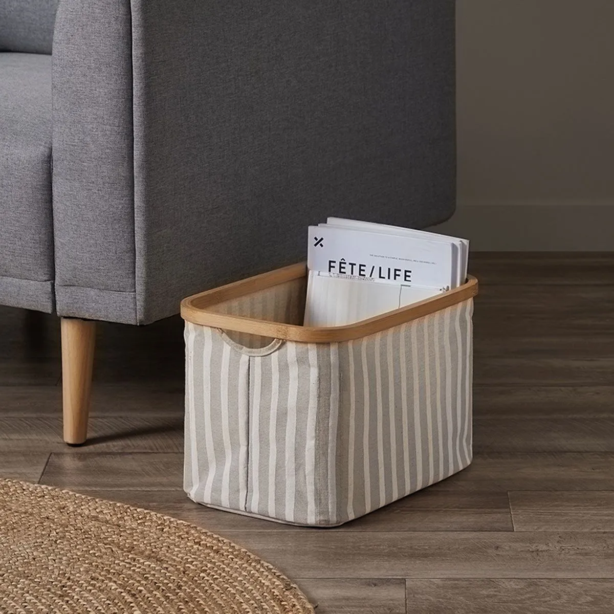 Bedford Storage Basket - Medium Mocka