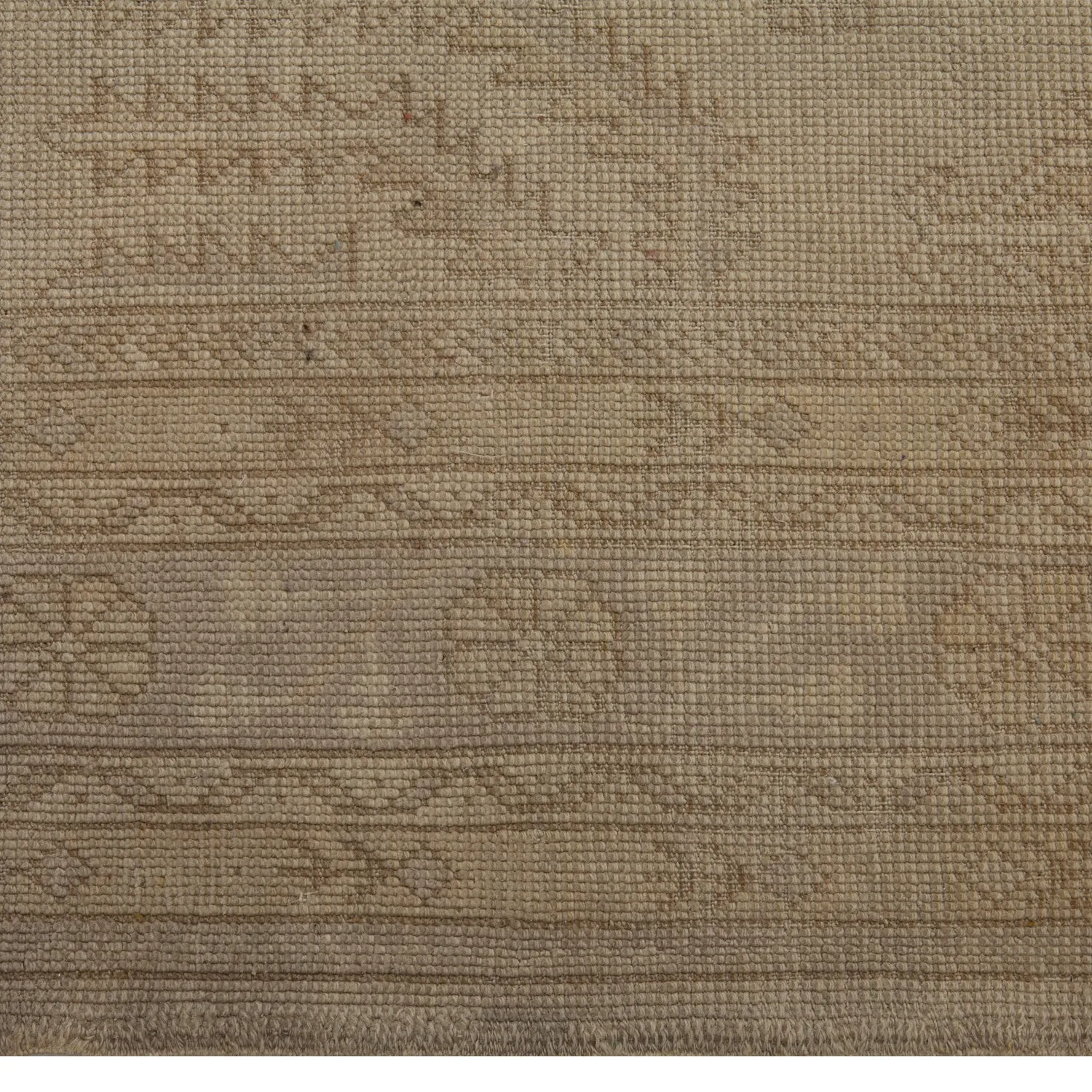 Beige Antique Turkish Oushak Rug - 12' x 17'