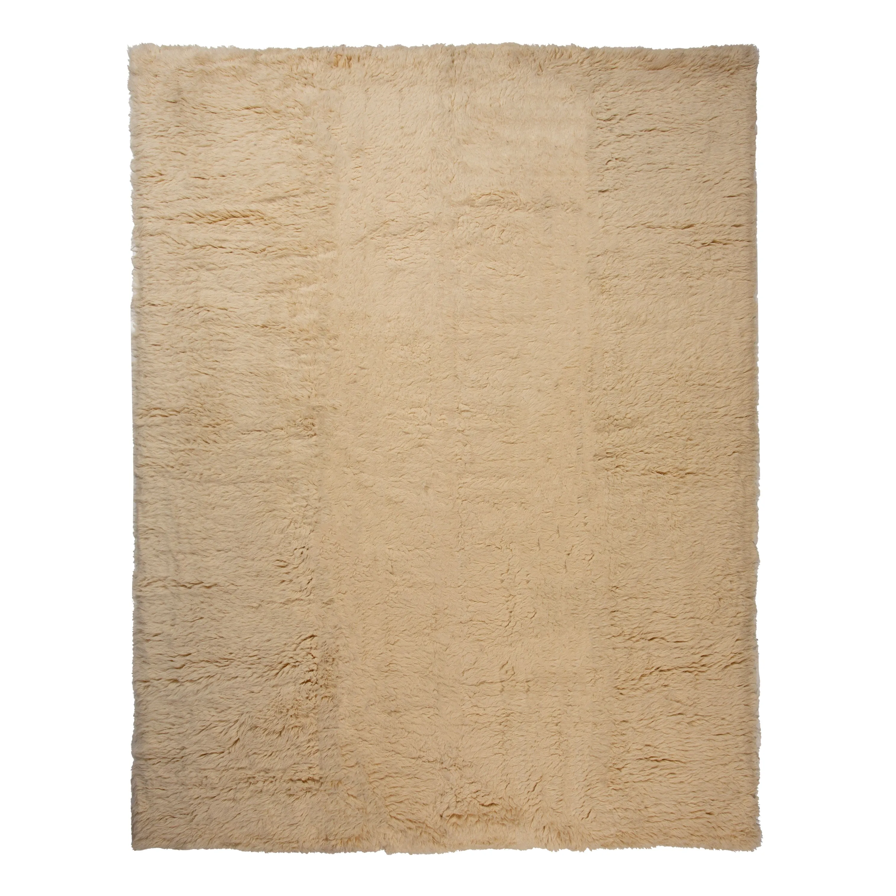 Beige Modern Wool Rug - 12' x 15'