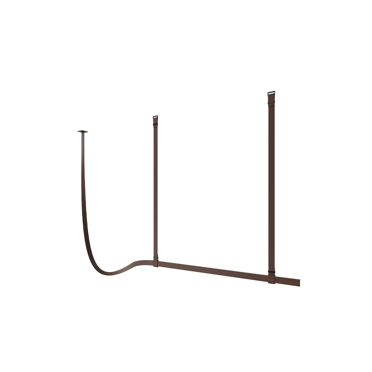 Belt Leather Wrapped Linear Pendant Light