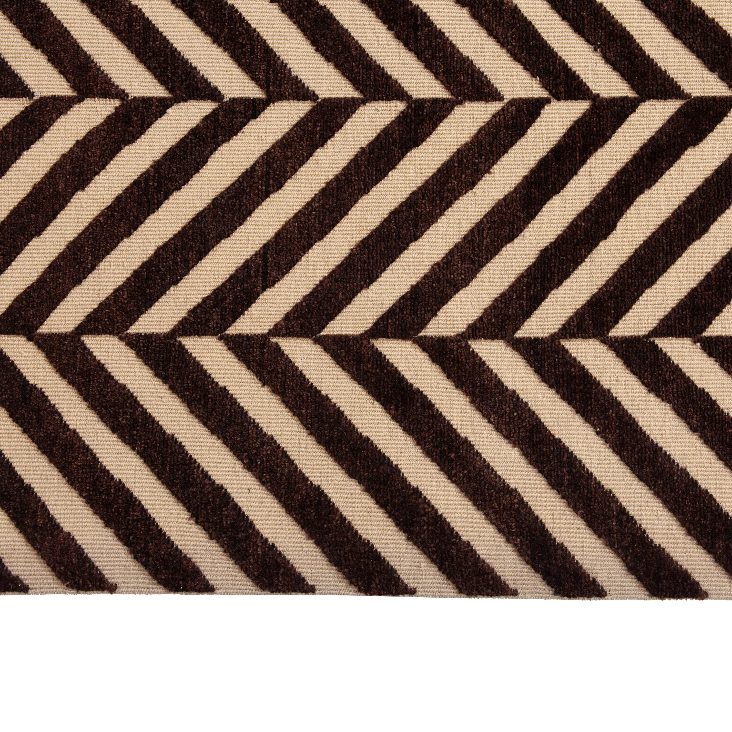 Black Transitional Wool Rug - 8' x 10'