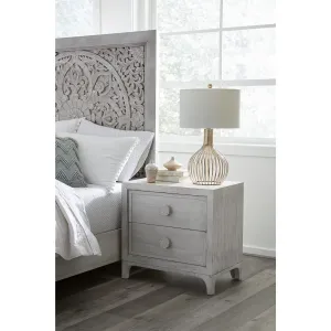 Boho Chic Nighstand in Washed White Modus
