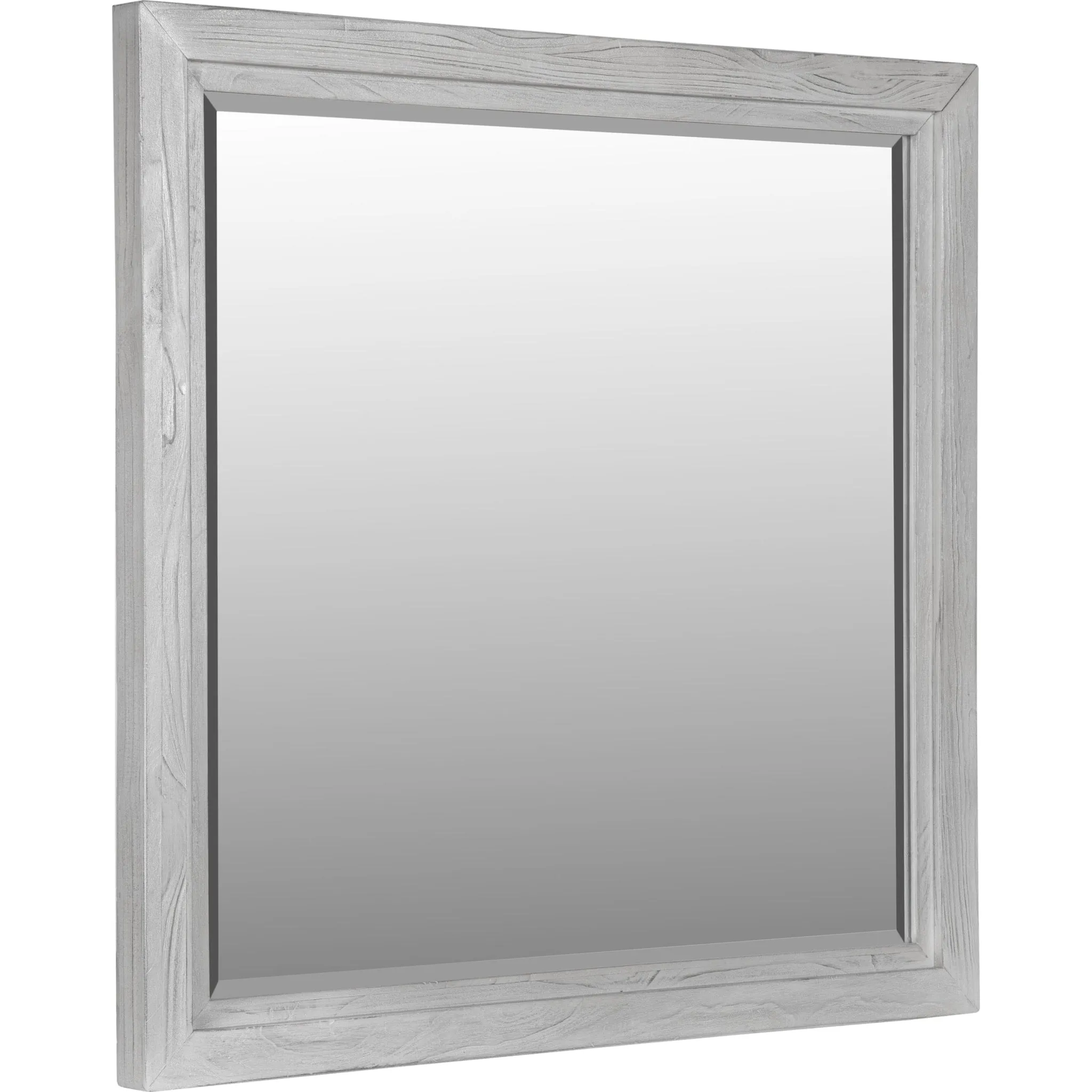 Boho Chic Plain Mirror in Washed White Modus