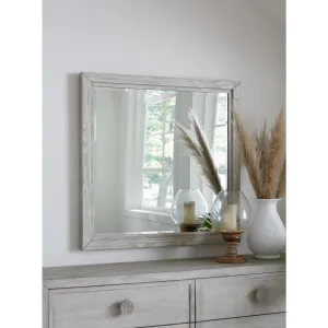 Boho Chic Plain Mirror in Washed White Modus