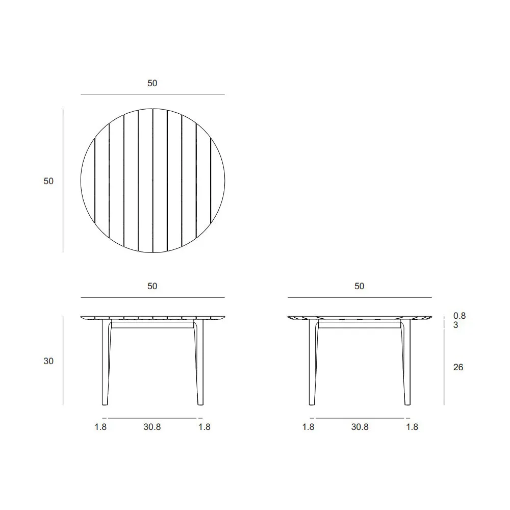 Bok Outdoor Round Dining Table