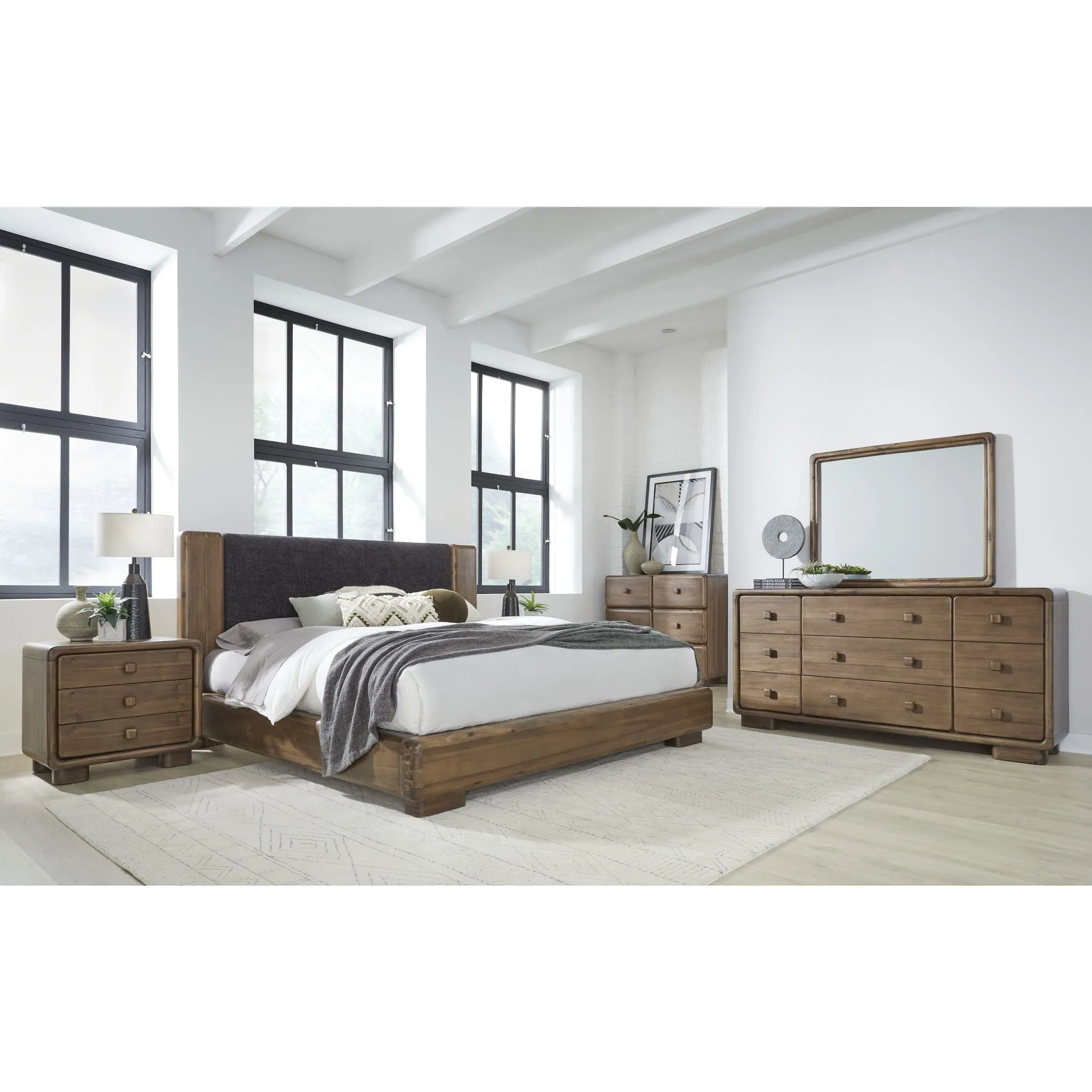Boka Beveled Glass Wall or Dresser Mirror in Impala Modus