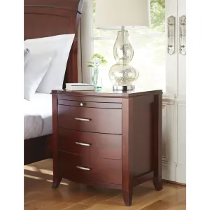 Brighton Charging Station Nightstand in Cinnamon Modus
