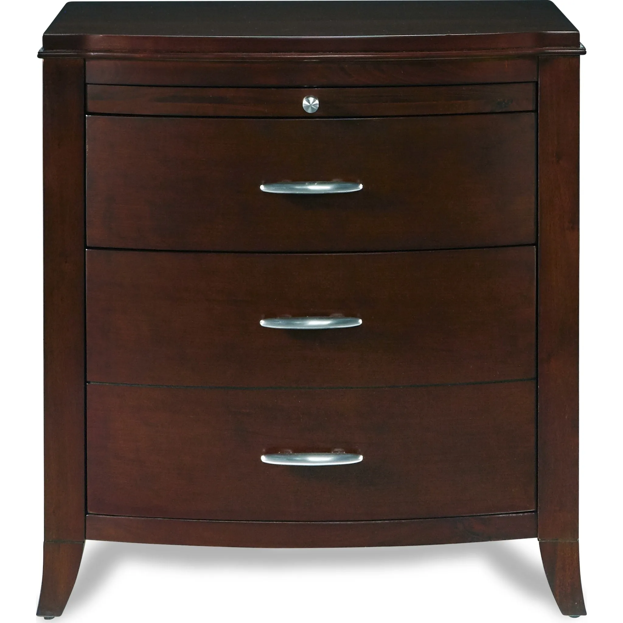 Brighton Charging Station Nightstand in Cinnamon Modus