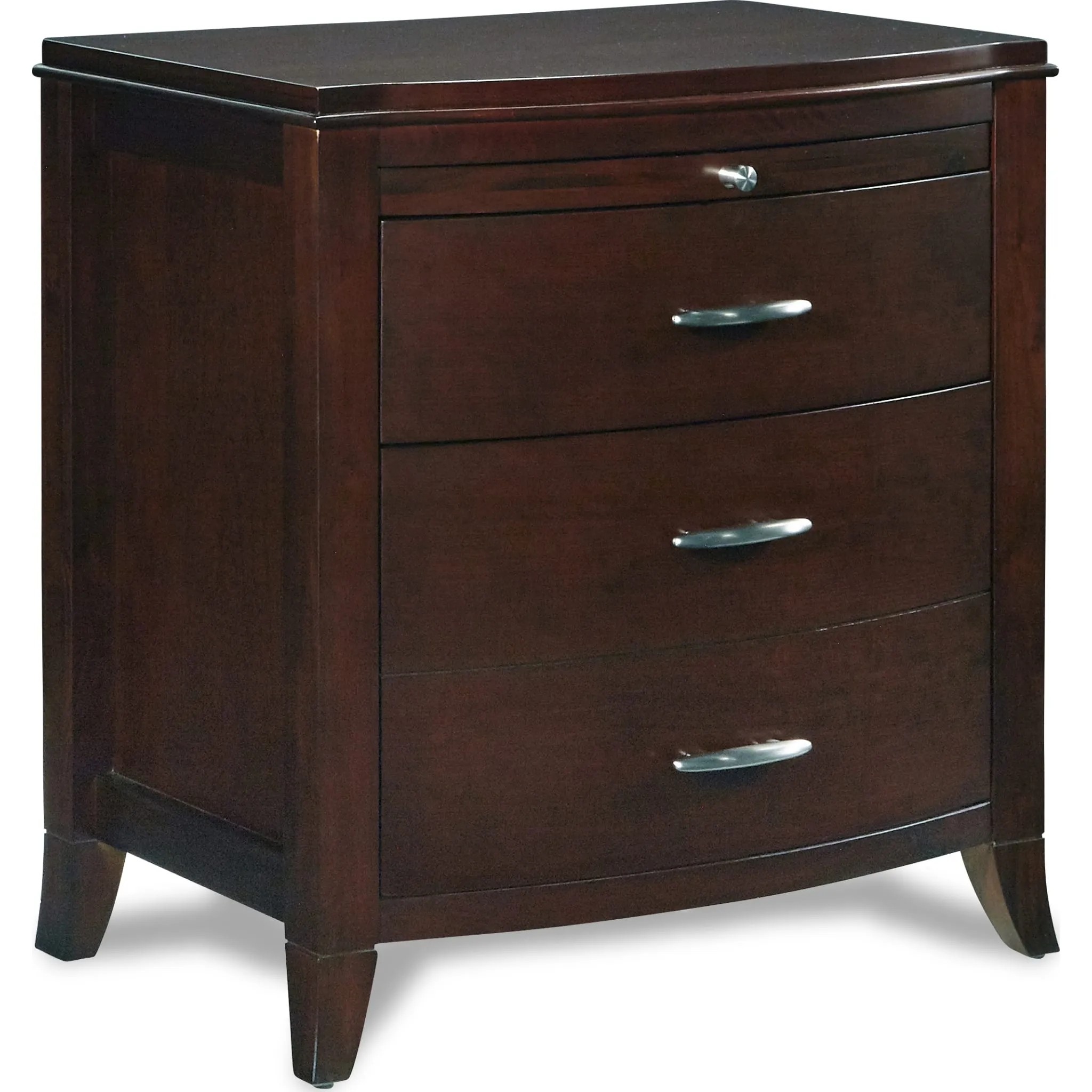Brighton Charging Station Nightstand in Cinnamon Modus