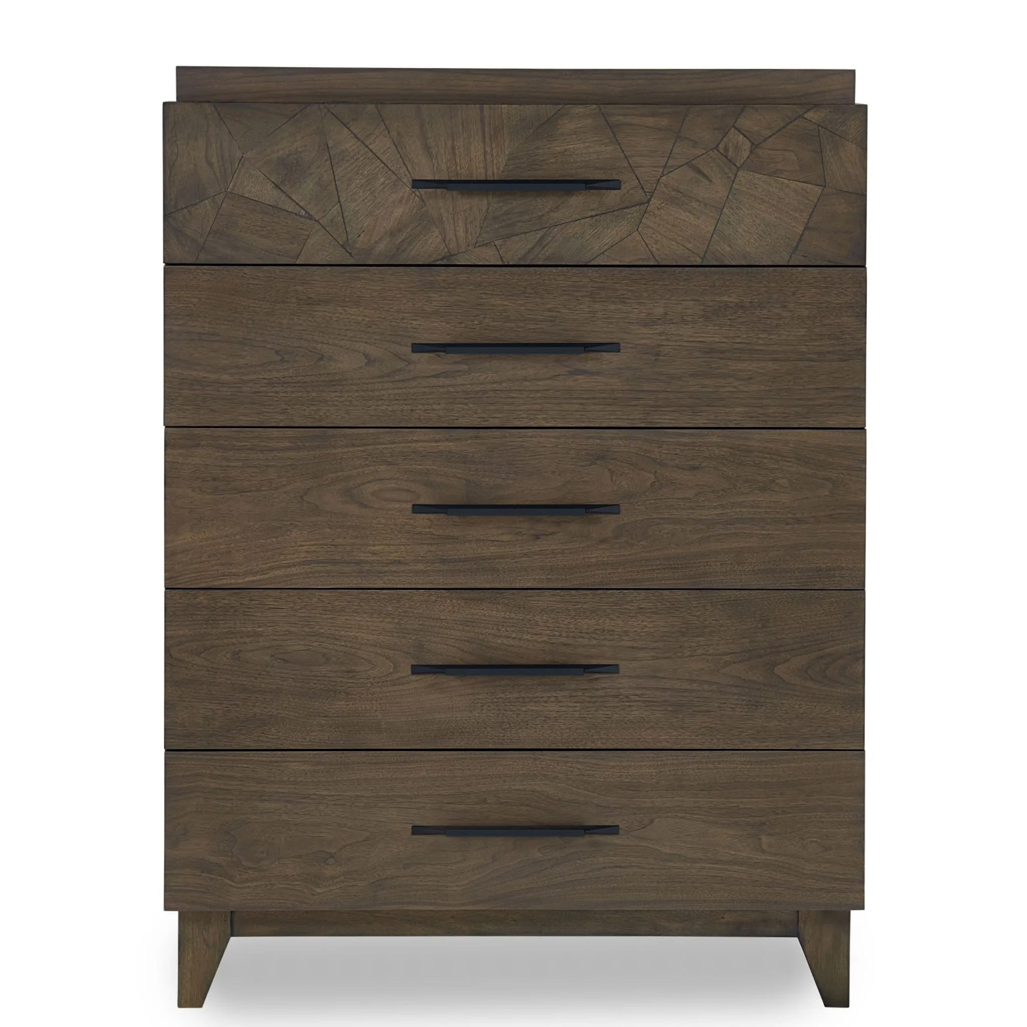 Broderick Five-Drawer Chest in Wild Oats Brown (2024) Modus