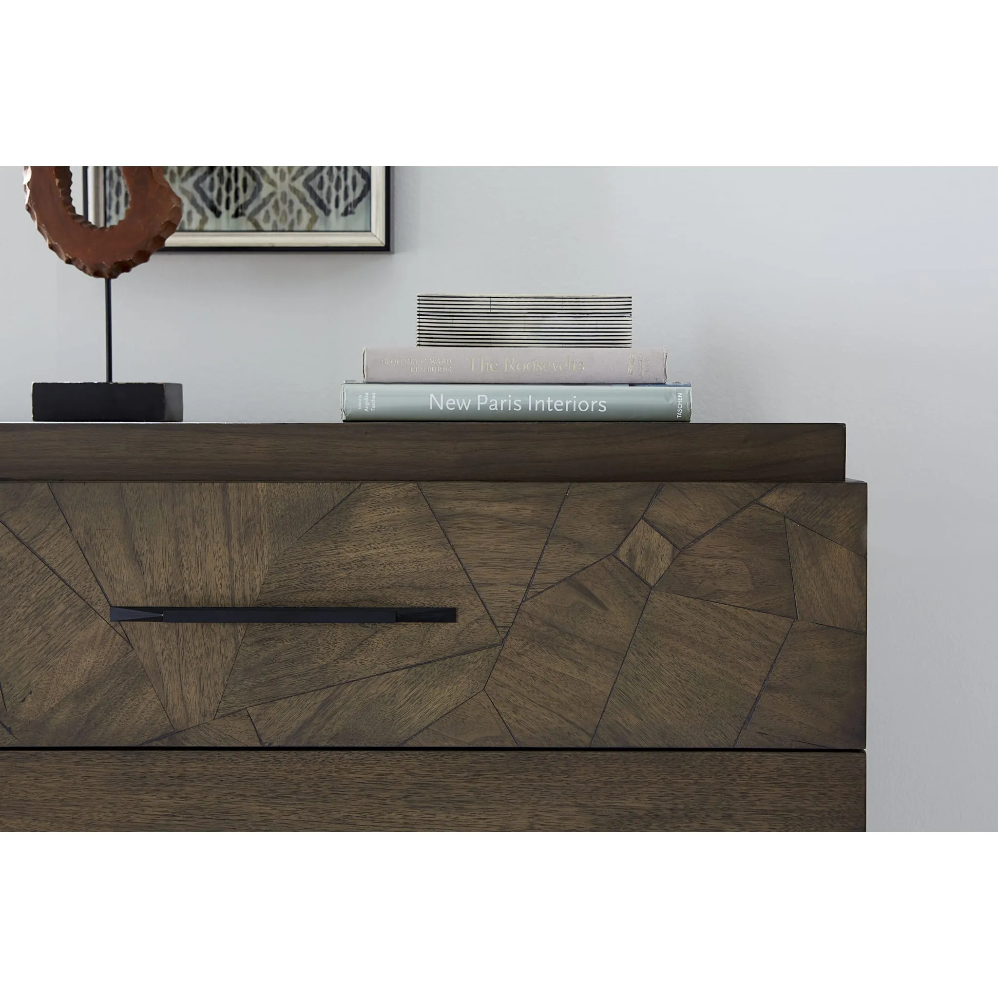 Broderick Five-Drawer Chest in Wild Oats Brown (2024) Modus