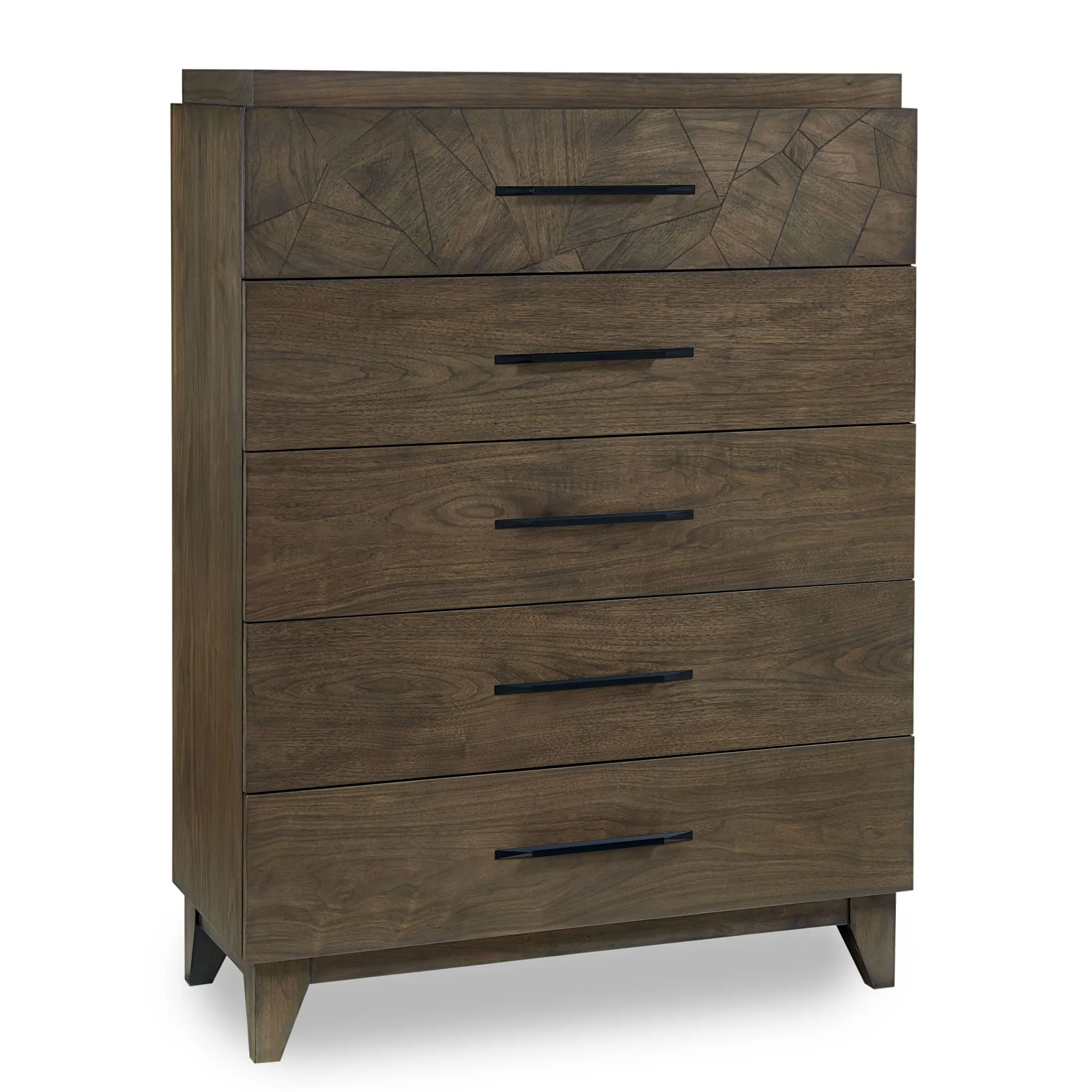 Broderick Five-Drawer Chest in Wild Oats Brown (2024) Modus