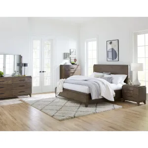 Broderick Five-Drawer Chest in Wild Oats Brown (2024) Modus