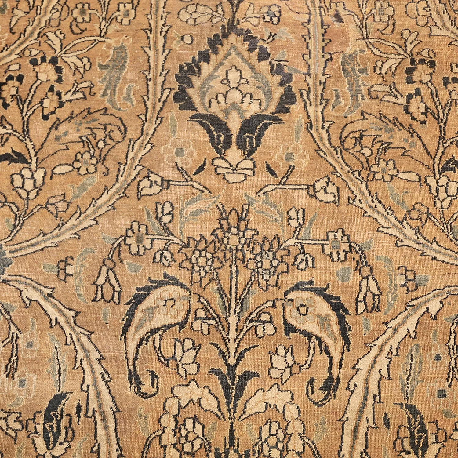 Brown Antique Persian Khorassan Rug - 11'10" x 18'7"