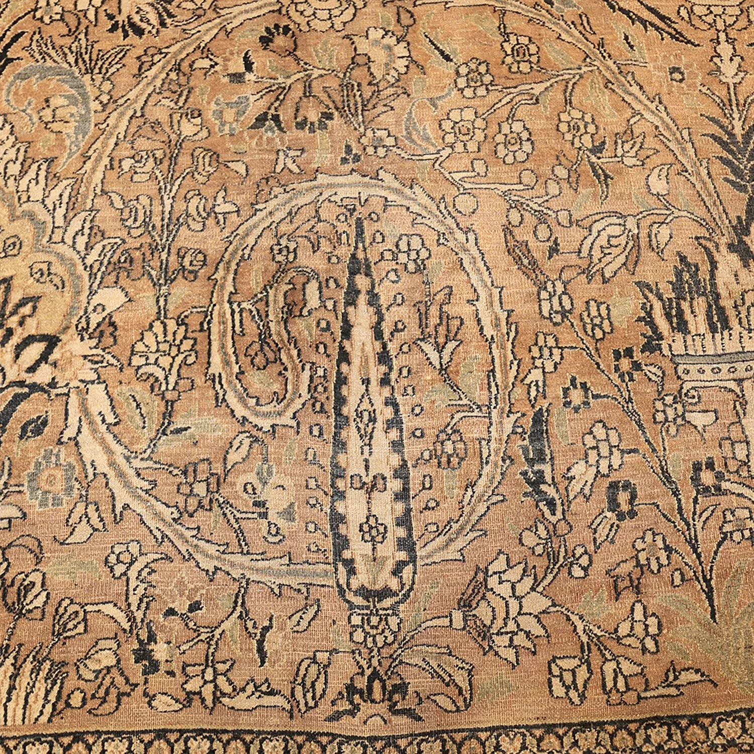Brown Antique Persian Khorassan Rug - 11'10" x 18'7"