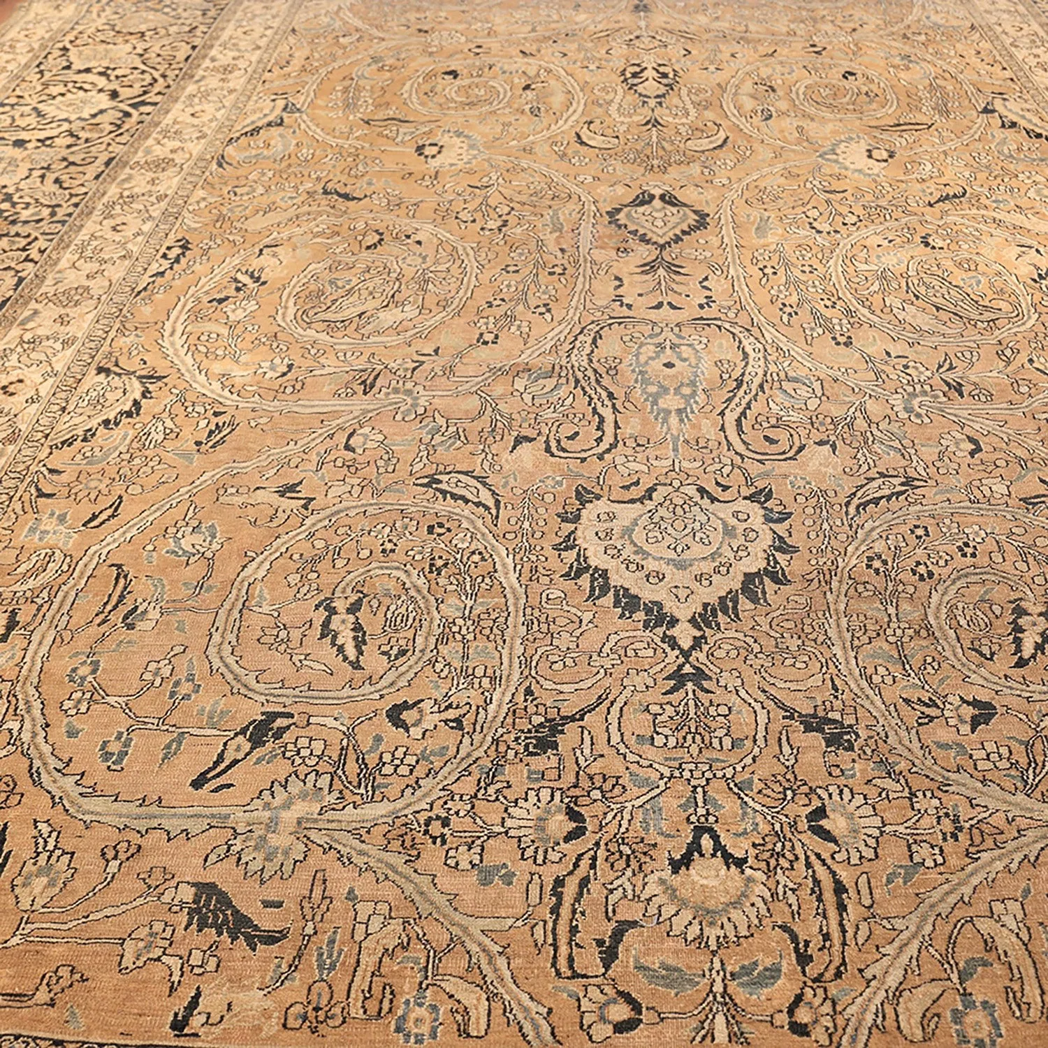 Brown Antique Persian Khorassan Rug - 11'10" x 18'7"