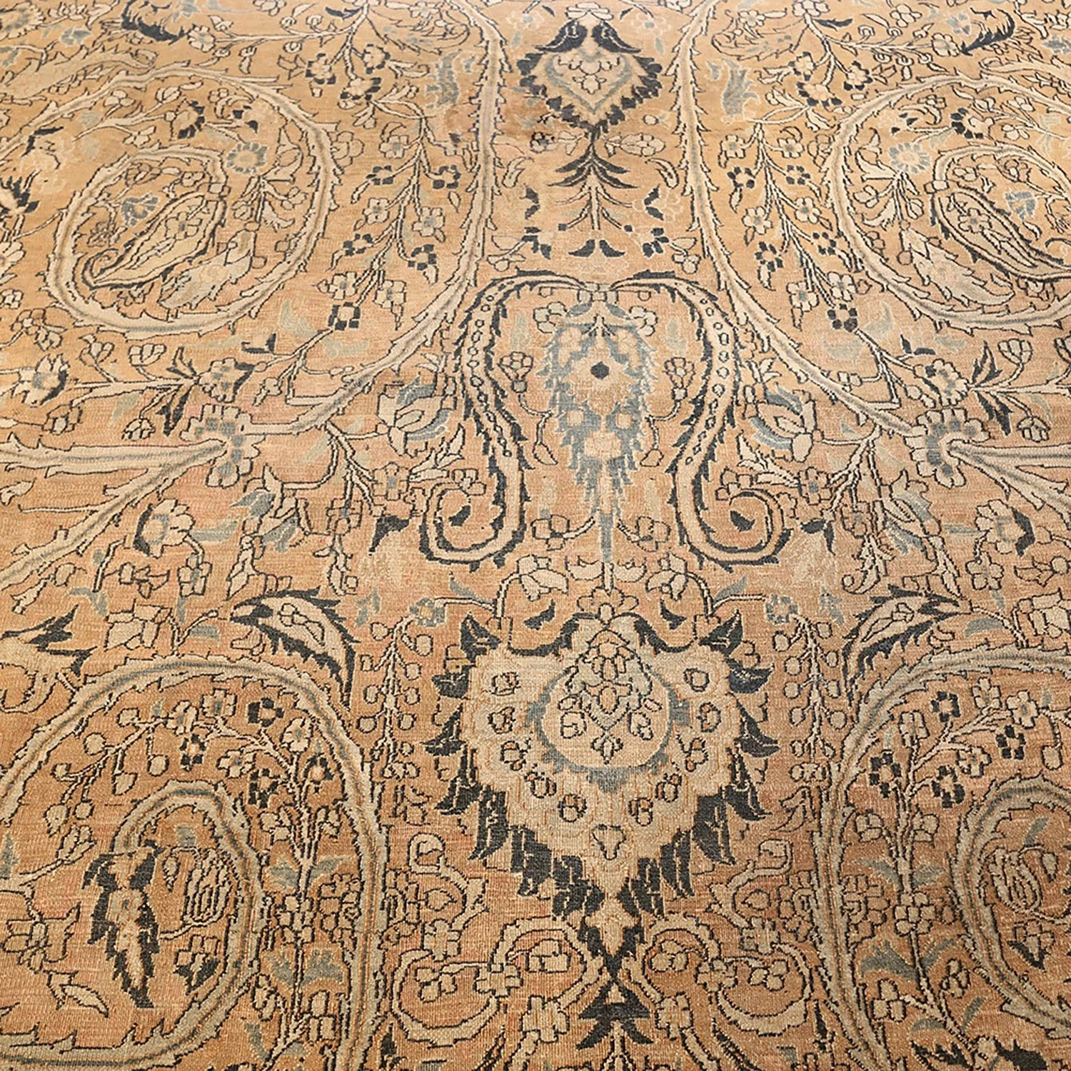 Brown Antique Persian Khorassan Rug - 11'10" x 18'7"