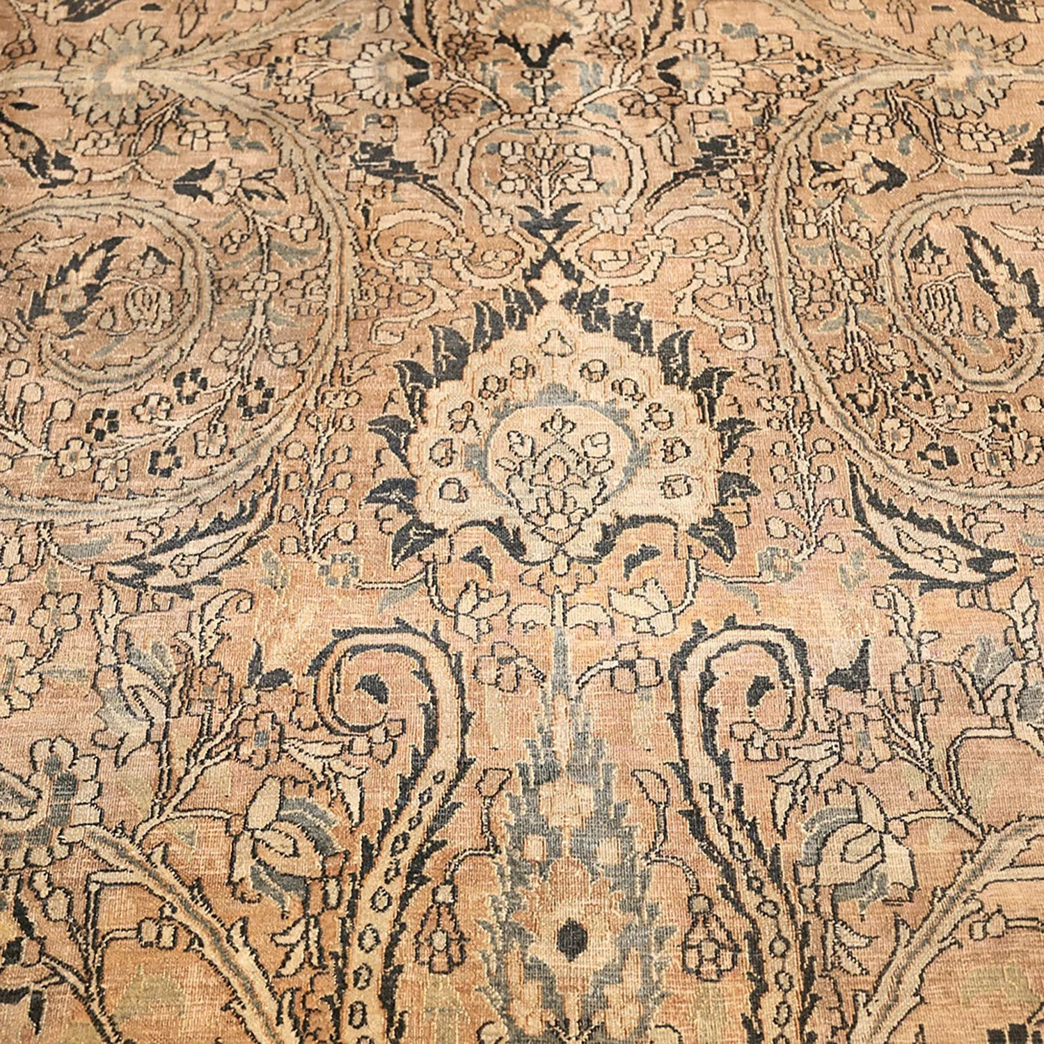 Brown Antique Persian Khorassan Rug - 11'10" x 18'7"