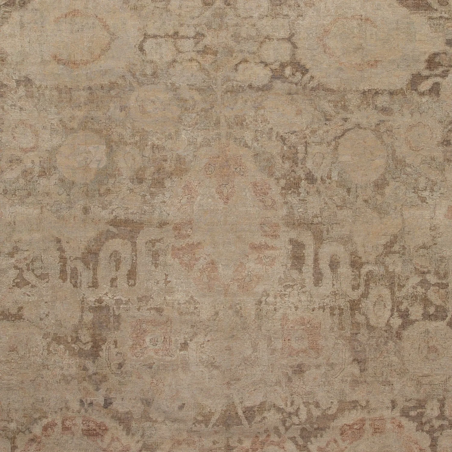 Brown Transitional Silk Rug - 12' x 15'