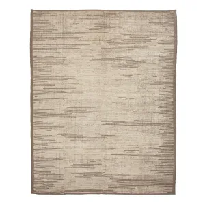 Brown Zameen Transitional Wool Rug - 12'11" x 16'