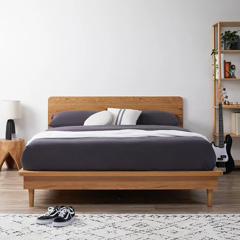Carson Queen Bed - Natural Mocka