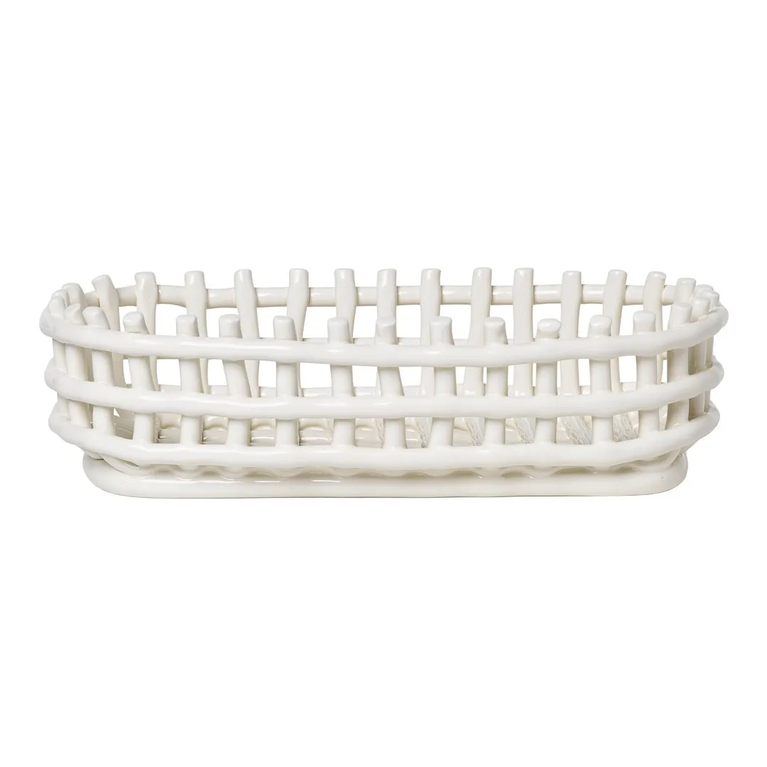 Ceramic Basket - Oval