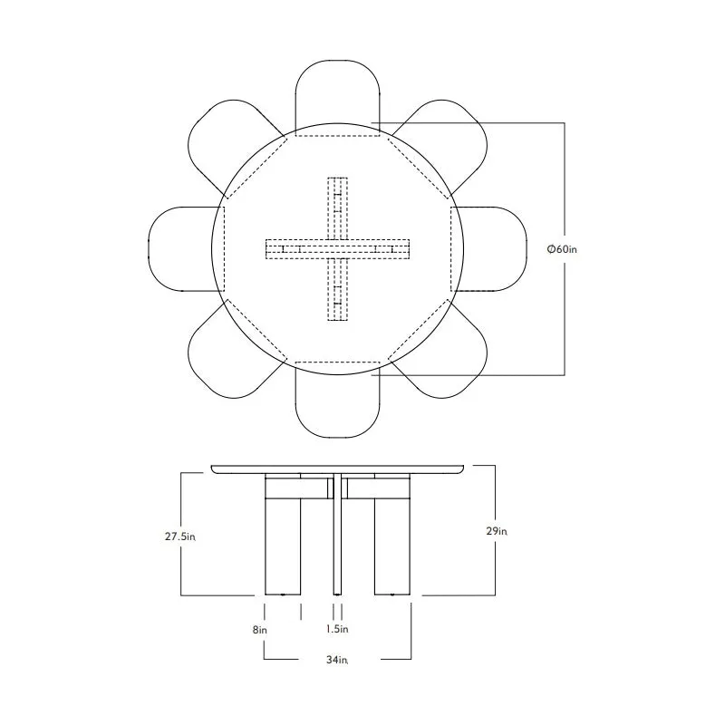 Chapter Round Dining Table