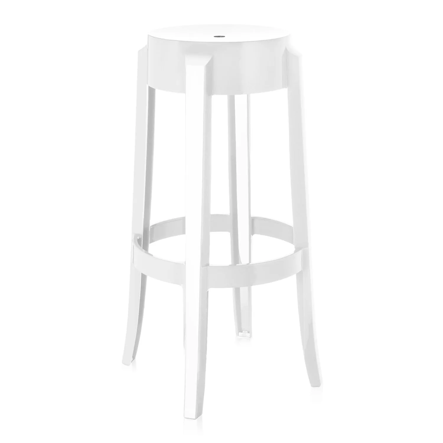 Charles Ghost Transparent Stool (Set of 2)